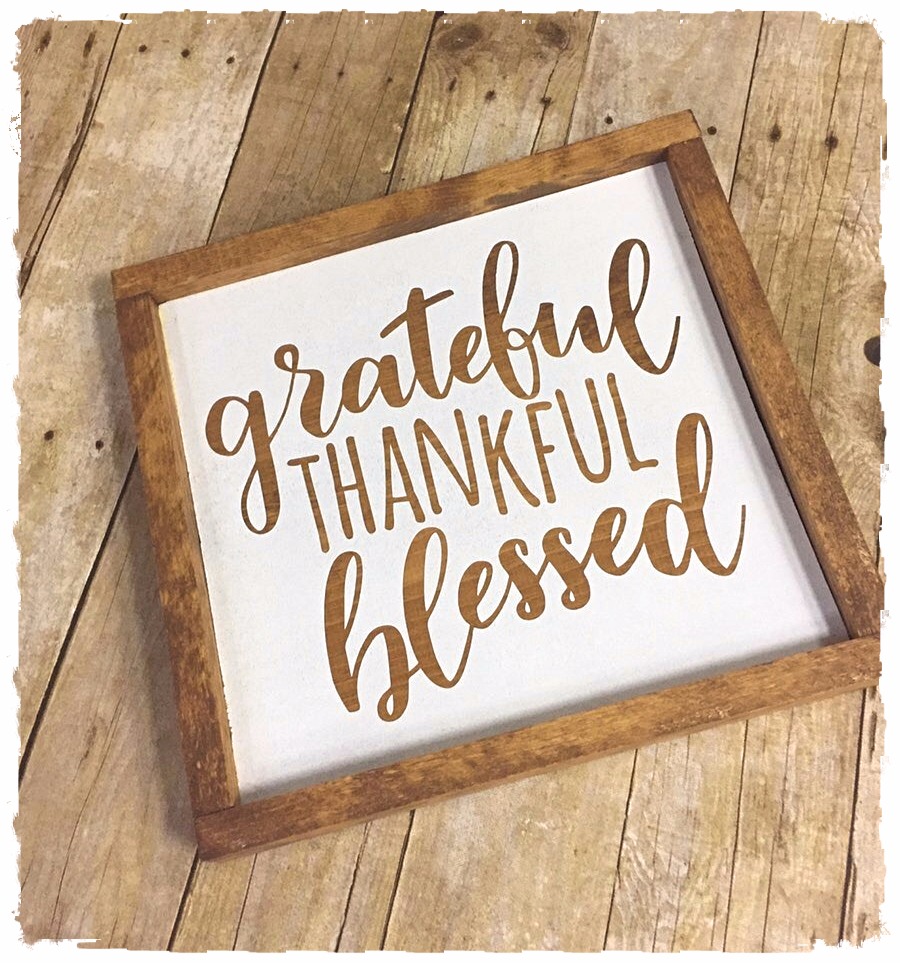 GRATEFUL THANKFUL BLESSED The Crafty Nest DIY