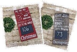 Double Sided Countdown Sign $50