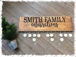 Family Celebration Plaque (Includes 20 discs) $55